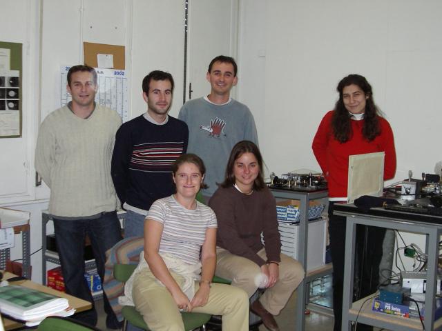 The group in the old lab, 2001
