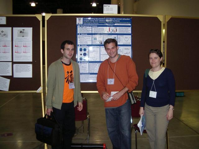 Daniel, Carlos and Susana at ARVO. Fort Lauderdale, Fl, May 2003