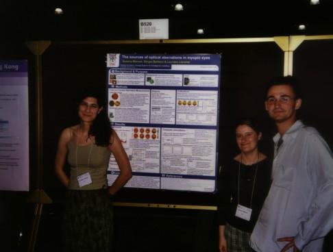 Lourdes, Susana & Sergio at ARVO. Fort Lauderdale, Fl, May 2002