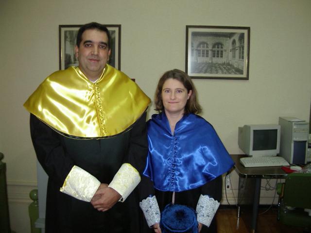 Jesús Merayo and Susana at Premio Díaz Caneja, IOBA, Universidad de Valladolid, October 2003